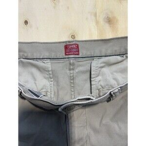 As-Is Levi's Relaxed Tapered Chino Pants Beige Cotton Button Zip Pockets 31x32